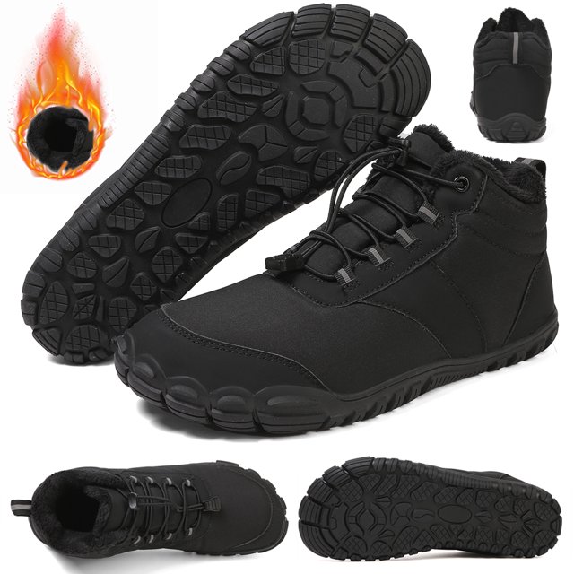 Botas Nieve Forradas Piel Invierno Cómodas para Trekking Al Aire Libre