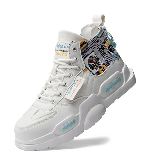 Ahico Mens Fashion Sneakers High Top Walking Shoes Sport Athletic ...