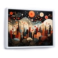 thumbnail image 2 of Designart "New York City Midcentury composition V" City New York Floater Framed Wall Art Print, 2 of 7