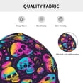 thumbnail image 5 of Naloa rainbow color mushroom Skull Beanie for Men Women Knitted Unisex Winter Hat Beanies Cap Knit Cuffed Beanies Hats, 5 of 7