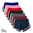 thumbnail image 3 of Under $10 Women's Shorts, Xunlbb Women’s Elastic Waist Summer Solid Casual Outing Shorts Pants, 3 of 8