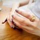 thumbnail image 4 of Guardurnaity Anillos de mujer, adorno de mano, regalo de joyería para mujer, anillo abierto dorado ajustable para mujer, decoración de moda, regalo de Ropa, zapatos y accesorios Miscelánea Guardurnaity AP015212-01, 4 of 6