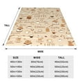 thumbnail image 3 of Honeii Coffee Time Print Fleece Blanket - Throw Blanket for Bed, Sofa, Couch, Camping, and Travel , Microplush Ultra Soft Warm Blanket-60"x50", 3 of 7