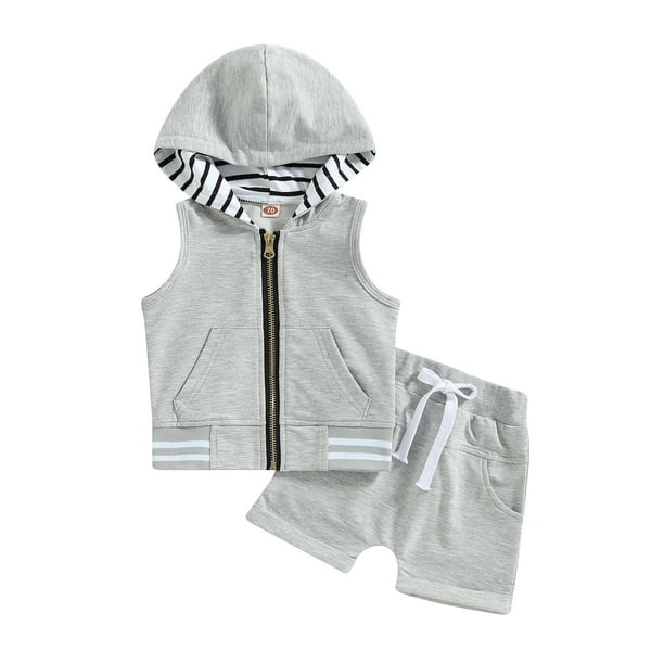 Hooded top vest boys