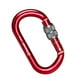 thumbnail image 3 of Mosquetón Resistente Cola 25KN Mosquetón Escalada Andamio Arbolista Puerta De Rosca Roja, 3 of 8