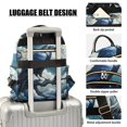thumbnail image 4 of JIALIOU Mini Backpack Purse for Women Quilted Casual Daypack Small Travel Shoulder Bag, Crow on Branch with Moon, 4 of 7