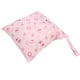 thumbnail image 3 of Bolsa de pañales de tela para bebé, patrón de dibujos animados, cremallera única, lavable, reutilizable, organizador de pañales colgante, Animal rosa, 3 of 5