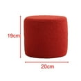 thumbnail image 3 of CoudarTitie Round Ottoman Foot Rest Stool Bench Seat Chair Cylinder Sofa Tea Stool with Wooden Tissue Box Facial Tissue Holder Case Dispenser Organizer Hand Towel Storage Tray Napkin Holder for, 3 of 8