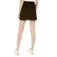 thumbnail image 2 of Indigo Rein Juniors' Raw-Hem Corduroy Mini Skirt Green Size 9, 2 of 3