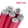 thumbnail image 4 of 6 Pcs Metal Nail Stamping Dotting Pen Set, Multi Pattern Alloy Stamp Head Manicure Print Tool Reusable DIY Nail Art Stamp Pens for Home Salon Flower Leaf Pattern Nail Decoration Supplies, 4 of 6