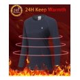 thumbnail image 4 of Little Donkey Andy Women's Wool Base Layer,Lightweight Thermal Underwear Tops Winter Long Sleeve shirts, Quick Dry Wicking (Navy Blue M), 4 of 7