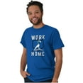 thumbnail image 3 of Baseball Athlete Work From Homebase Men's Big & Tall Crewneck Graphic Tee Brisco Brands 3X, 3 of 5