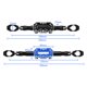 thumbnail image 4 of Universal CNC aluminio motocicleta 22mm 7/8 pulgadas manillar barra ajustable palanca de fuerza de de Azul kusrkot Barra transversal del manillar de la motocicleta, 4 of 8