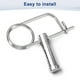 thumbnail image 5 of Uxcell 6-Pack Pin de Seguridad de Chaveta en Forma de Broche, M1.6x20 Pines de Acero Inoxidable, Sujetadores de Broche de Bloqueo Rápido, Clips Retenedores Pesados, 5 of 7