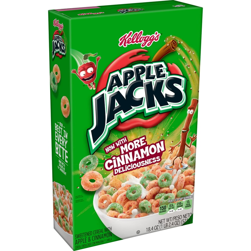 Kellogg's Apple Jacks Breakfast Cereal, 18.4 oz