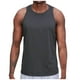 thumbnail image 2 of pstuiky Camisetas sin mangas para hombre, Camiseta deportiva informal de color liso para hombre, para entrenamiento físico, secado rápido, con cuello redondo Camisas de hombre m, 2 of 6