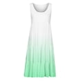 thumbnail image 4 of FAFWYP Women's Summer Casual Sleeveless Tiered Dress Round Neck Mini Sundress Gradient Color Loose Short Flowy Beach Boho Dress, 4 of 5