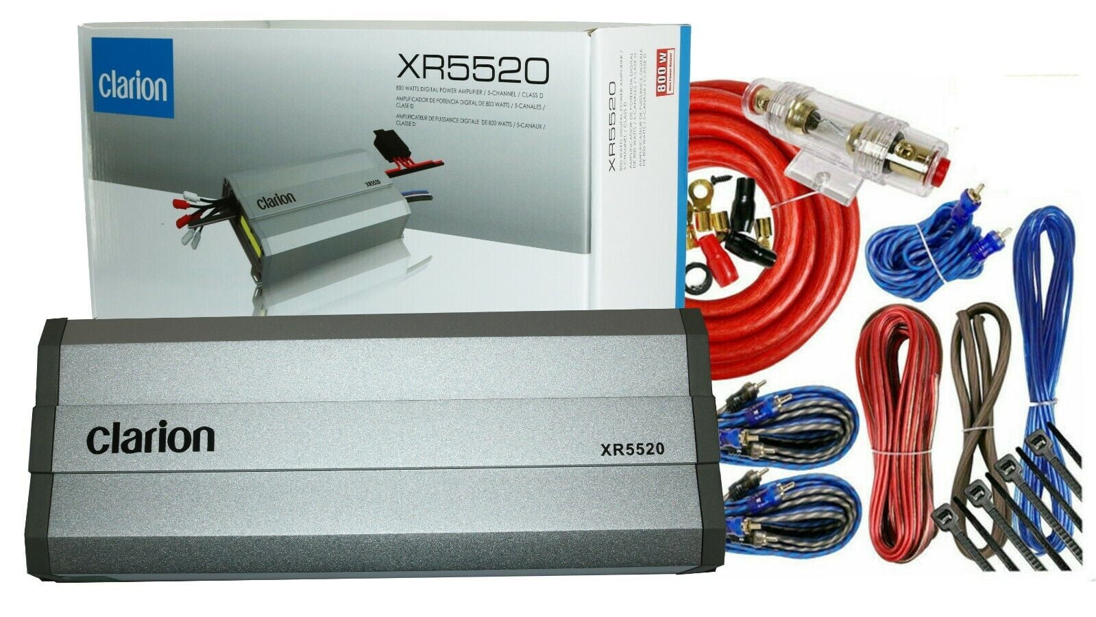 Clarion Class D 800W RMS 5Channel Motorcycle Amp Car Audio Amplifier