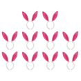 thumbnail image 1 of Diademas Lindas Con Orejas Conejito Pascua para Cosplay Tocados Mujeres Y Niñas (+ Rosa) Blanco Rojo, 1 of 3