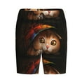 thumbnail image 4 of Gaeub Animal Cat Printed Men's Short Pajama Pants, Lightweight Lounge & Sleep Bottoms Keep You Cool - Large, 4 of 9