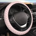 thumbnail image 3 of Lsque Rabbit And Cherry Ultra Soft Car Steering Wheel Cover for Women, Standard 15 inch Size for Truck Van SUV Auto, 3 of 8