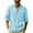 Sky Blue, variant on WREESH Men's Fashion Button Down Shirts Casual Solid Color Long Sleeve Turndown Collar Shirts Elegant Tops White