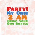 thumbnail image 4 of Inktastic Party at My Crib Boys or Girls Baby Bodysuit, 4 of 5