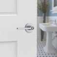 thumbnail image 6 of Kwikset 408Cslrdt Casey Privacy Door Lever Set - Chrome, 6 of 7