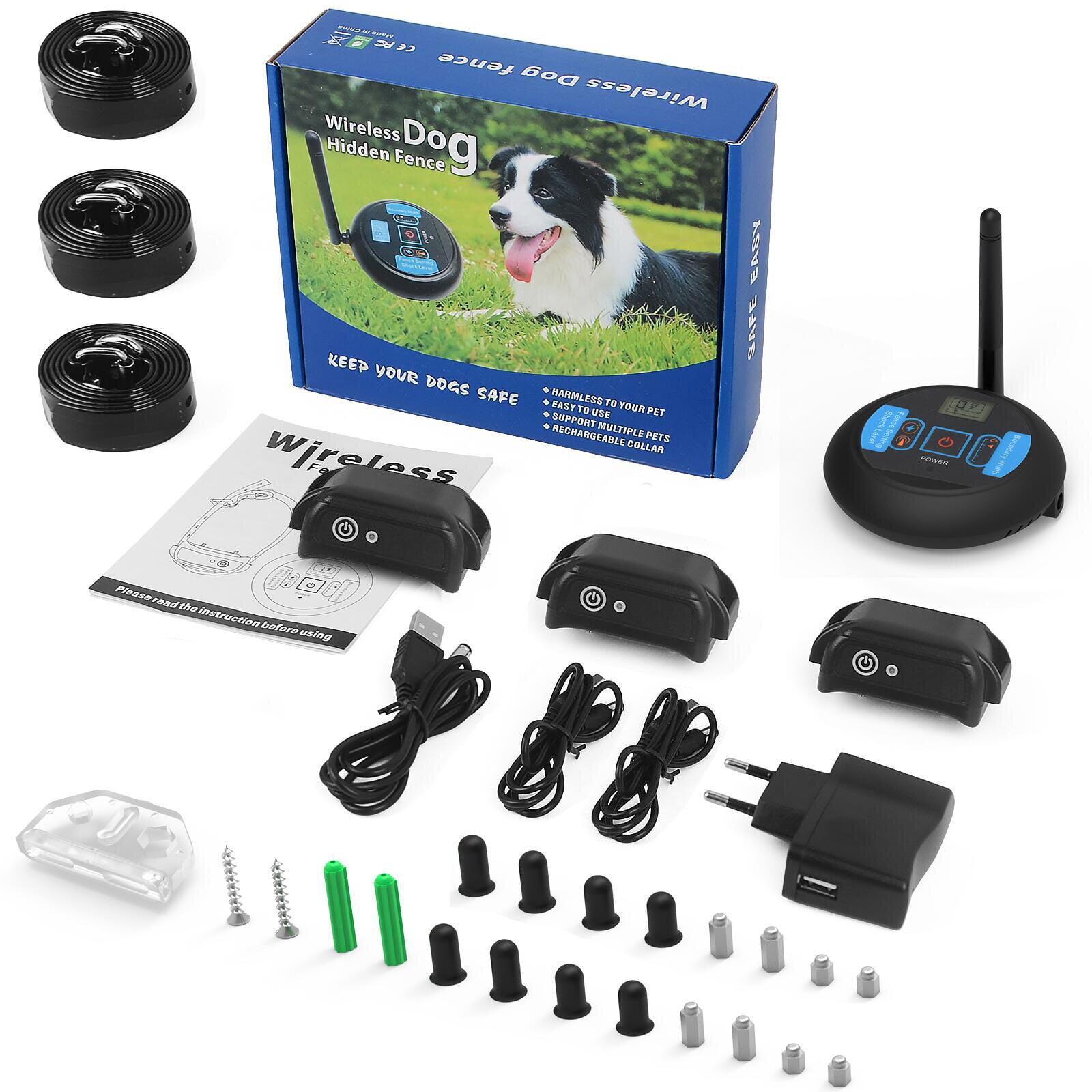 Wireless Dog Invisible Fence Signal Coverage Diameter 50400M, Electric
