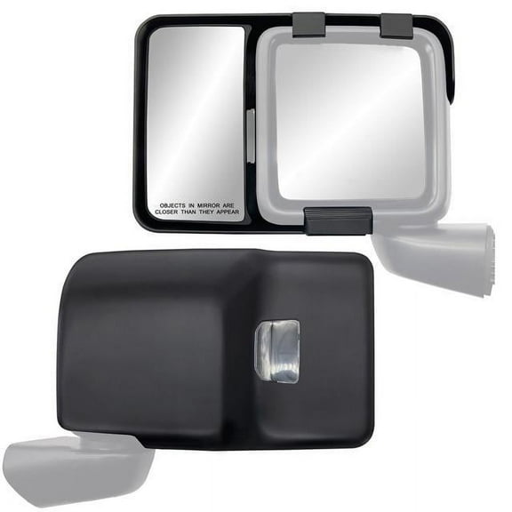 K-Source Snap & Zap Custom Fit Towing Mirror Pair for Jeep Wrangler, Gladiator 80750