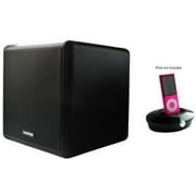 iFinity Wireless Indoor/Outdoor Speaker - Set with 1 speaker, 80 Watts, very heavy duty speakers, water resistant, up to 600 ft range, better-than Bluetooth Digital Wireless, with iPhone cradle