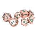 thumbnail image 3 of Juego de dados de Metal de 7 Uds., números claros, diferentes formas poliédricas, dados para juegos de mesa, 3 of 8