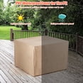 thumbnail image 6 of Costway 5PCS Patio Furniture Set with 30 Inches Gas Fire Pit Table, Cushions, Storage Box  Mix Brown & Black, 6 of 8