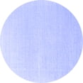 thumbnail image 1 of Ahgly Company Machine Washable Indoor Round Oriental Blue Industrial Area Rugs, 7' Round, 1 of 4