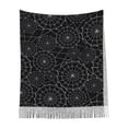 thumbnail image 6 of Junzan Lightweight Women'S Fashion Spider Web Black Printed Winter Fall Warm Scarves Scarf Shawl, 6 of 9