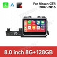 thumbnail image 2 of TPXINXIN 8 inch+9 inch Car Radio Navigation GPS For Nissan GT-R GTR R35 2007-2015 Android13 Autoradio Wireless Carplay Multimedia Head Unit AC Panel, 2 of 15