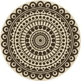 thumbnail image 1 of Ahgly Company Machine Washable Indoor Round Transitional Vanilla Gold Area Rugs, 8' Round, 1 of 7