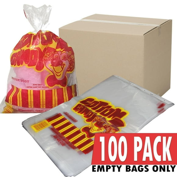 Sacs en plastique pour Barbe à Papa (Paquet de 100)