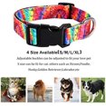 Dog Collar Pet Funny Rainbow Adjustable Collars with Cute Tie Dye Leash ...