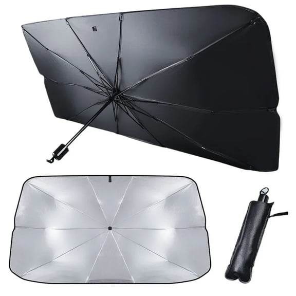 2024 Upgraded Car Windshield Sun Shade Umbrella Foldable Car Sunshade Front Window Cover for UV Ray Block & Sun Heat Protection