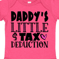 thumbnail image 4 of Inktastic Daddy's Little Tax Deduction Pink Hearts Boys or Girls Baby Bodysuit, 4 of 5