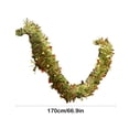 thumbnail image 3 of Kezqiaxn Christmas Garland, 6.56Ft Dark Green Tinsel Garland Christmas Foil Tinsel Garland Decoration Metallics Tinsel Green Streamers Garland for Birthday, Wedding, Festivities, Christmas, 3 of 6