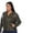 Olive, variant on White Mark Women's Plus Size PU Faux Leather Studded Jacket