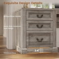 thumbnail image 7 of 67" L Shaped Computer Desk with Tall Arched Bookshelf and 3 Storage Drawers, 7 of 7