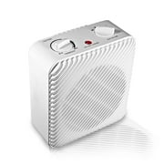 Pelonis 1500W Electric Fan-Forced 3-Speed Space Heater, White, Indoor Use