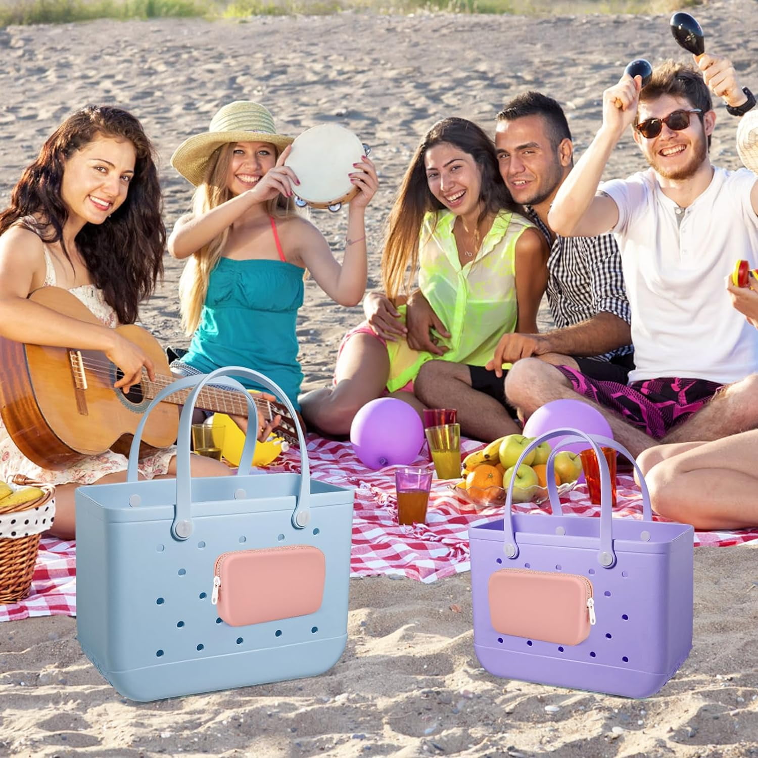 Phone Holder For Bogg Bag, Soft Silicone Insert Wallet Charm For - View #6