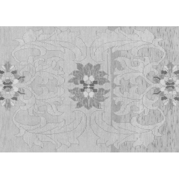 Ahgly Company Indoor Rectangle Abstract Gray Modern Area Rugs, 7' x 9'