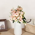 thumbnail image 4 of Torqee Premium Artificial Rose Bouquet,32cm Realistic Silk Flower Stems for Home Wedding Vase Centerpiece Floral Arrangement,Champagne, 4 of 5