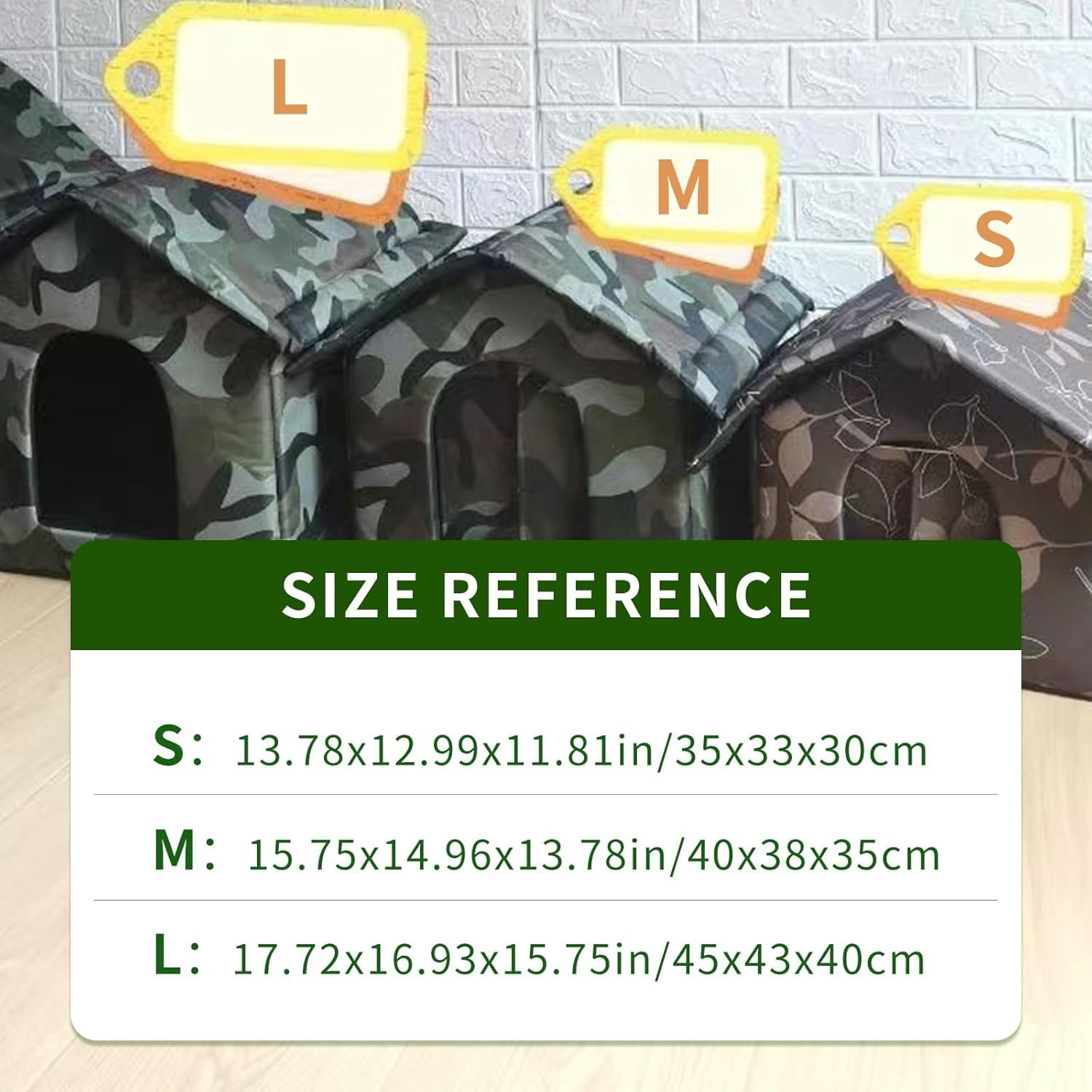 Outdoor Pet House, Waterproof Dog Cat Bed House for Dogs, Cats, Rabbits(Coffee,Medium)