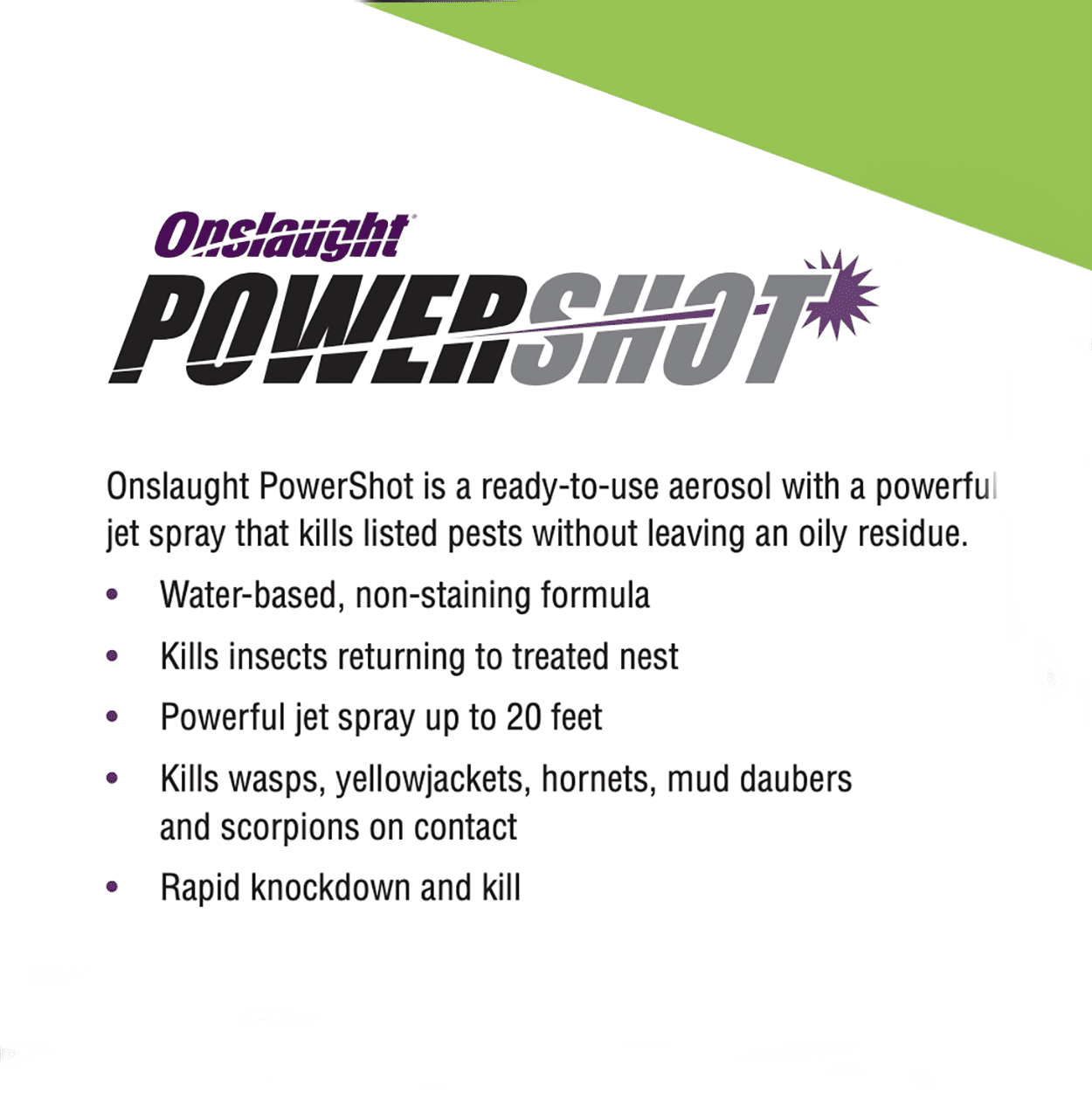 Onslaught Powershot Wasp & Hornet Spray - 15 oz Aerosol by MGK